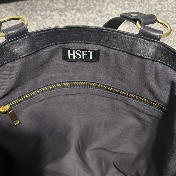 Leather Have Some Fun Today Navy Josie Tote Bag - Picture 14 of 17